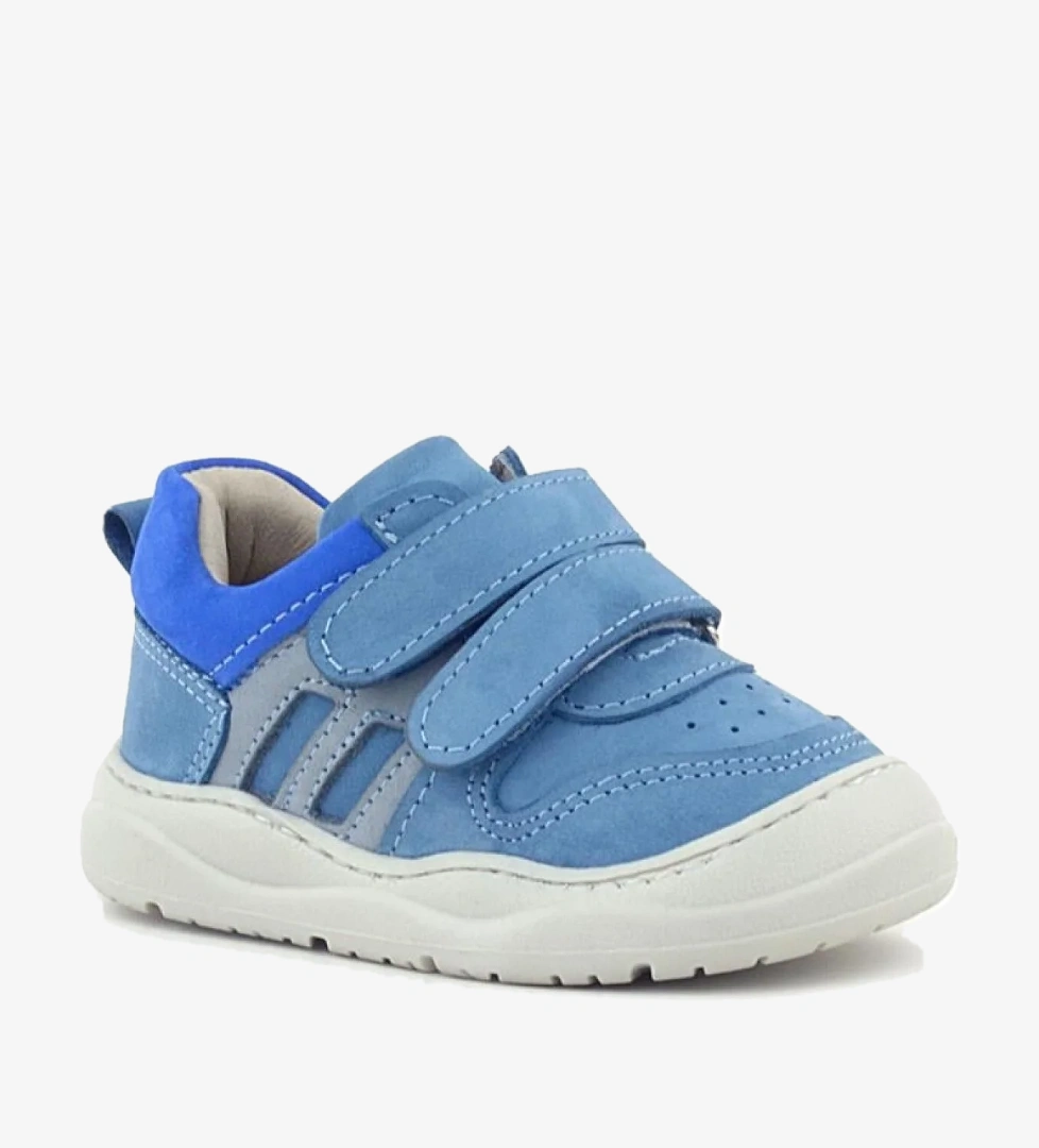 Schaggy Hakiki Deri Mavi Bebek Spor Ayakkabı - Görsel 1