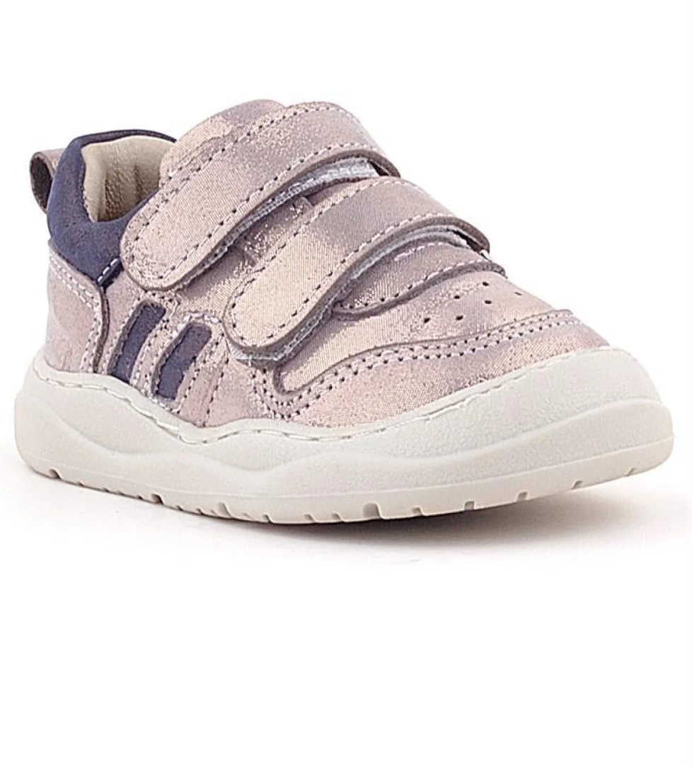 Rakerplus Schaggy Hakiki Deri Parlak Pudra Mor Bebek Spor Ayakkabı model görseli