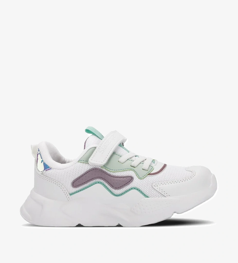 Slazenger Peso I Kız Çocuk Cırt Sneaker Cırtlı Ayakkabı Pembe Beyaz / Lila model görseli