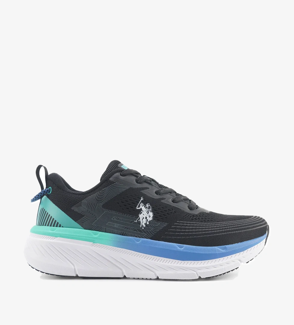 U.S. Polo Assn. CARLOS 5FX Siyah Erkek Koşu Ayakkabısı - Görsel 1