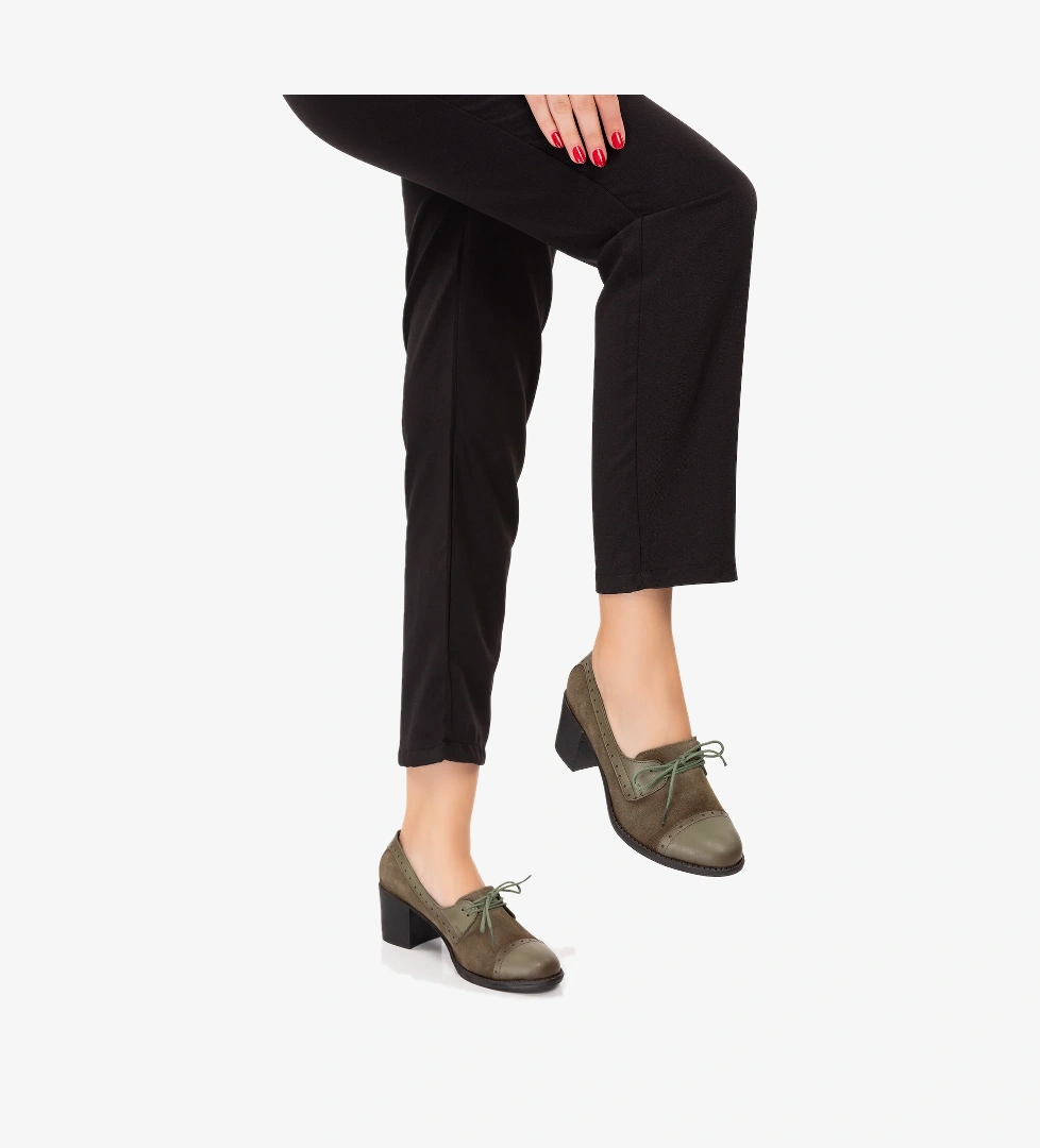 Gondol Kadın Hakiki Deri Rahat Topuklu Ayakkabı anl.7078