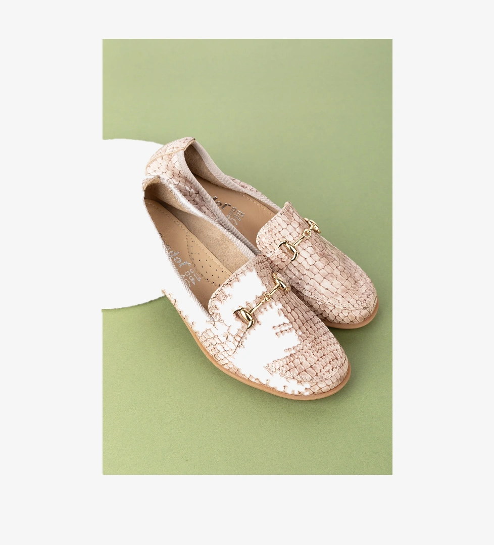 Gondol Kadın Hakiki Deri Anatomik Taban Lastikli Babet ell.7085