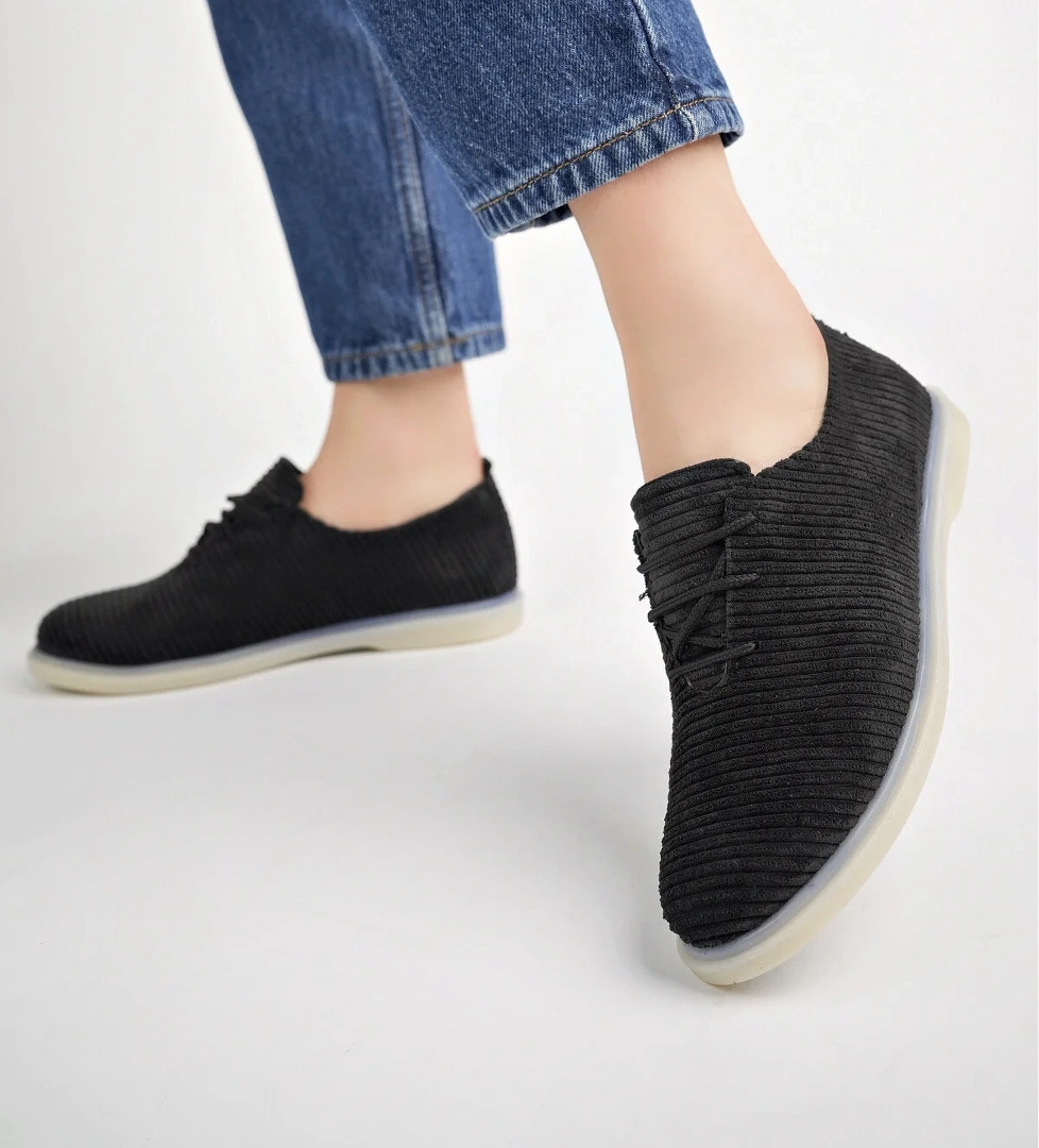 Kadın Rahat Slikon Taban Günlük Babet Ayakkabı Ppl.200 Siyah