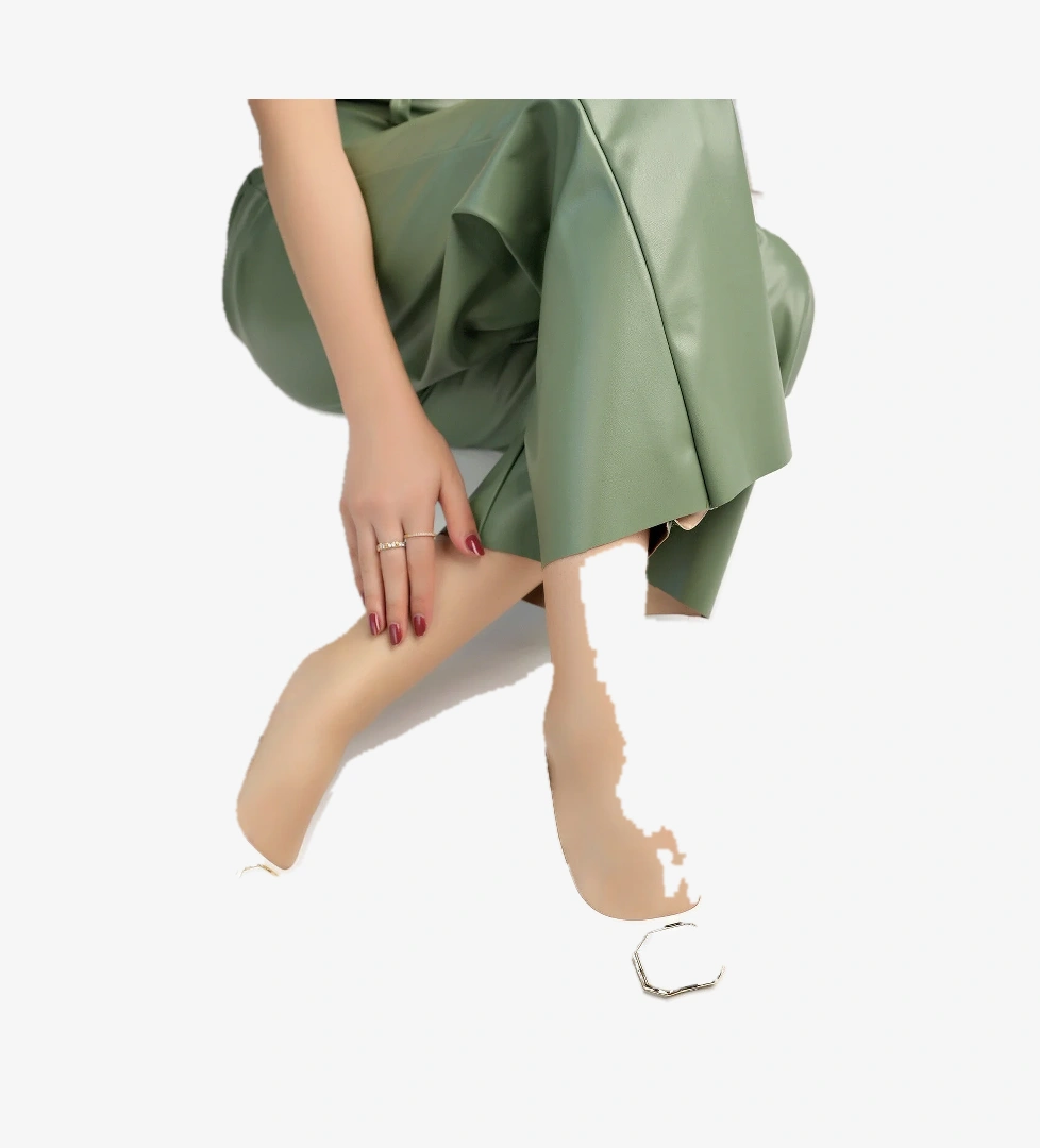 Freemax Kadın Yazlık Rahat Tokalı Sivri Burun Babet Ayakkabı .040 model görseli