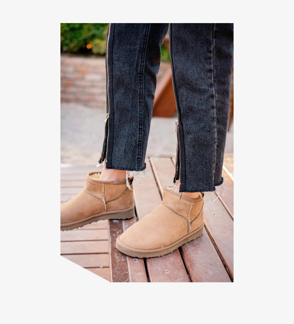 Freemax Kadın Garantili İçi Kürklü Hafif Taban Mini Bot Uggmini501 Vizon model görseli