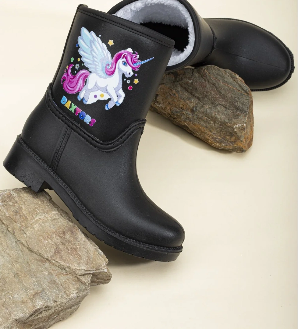 Garantili Prenses Su Ve Soğuk Geçirmez Kız Çocuk Kar Botu Ve Çizme