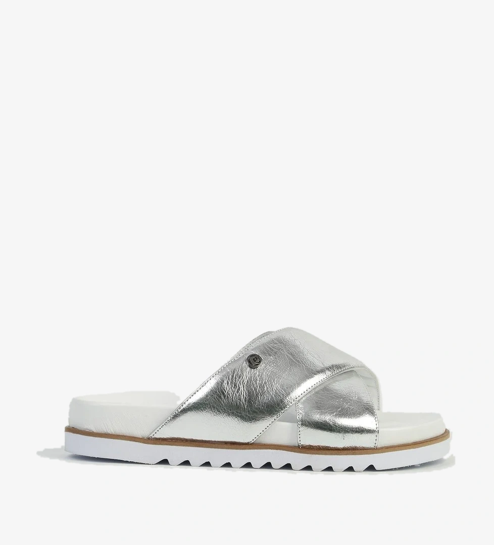 Pierre Cardin Gümüş Kadın Deri Terlik PCK-5039 model görseli