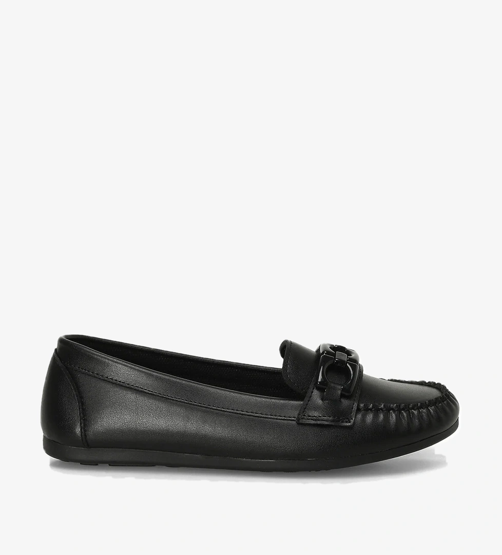 25S-116 5FX Siyah Kadın Loafer - Görsel 1