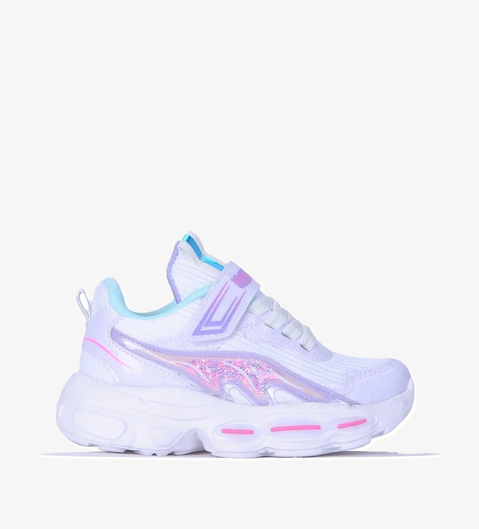 Mp 251-3450 Beyaz Işıklı Kız Çocuk Spor Ayakkabı - Görsel 1