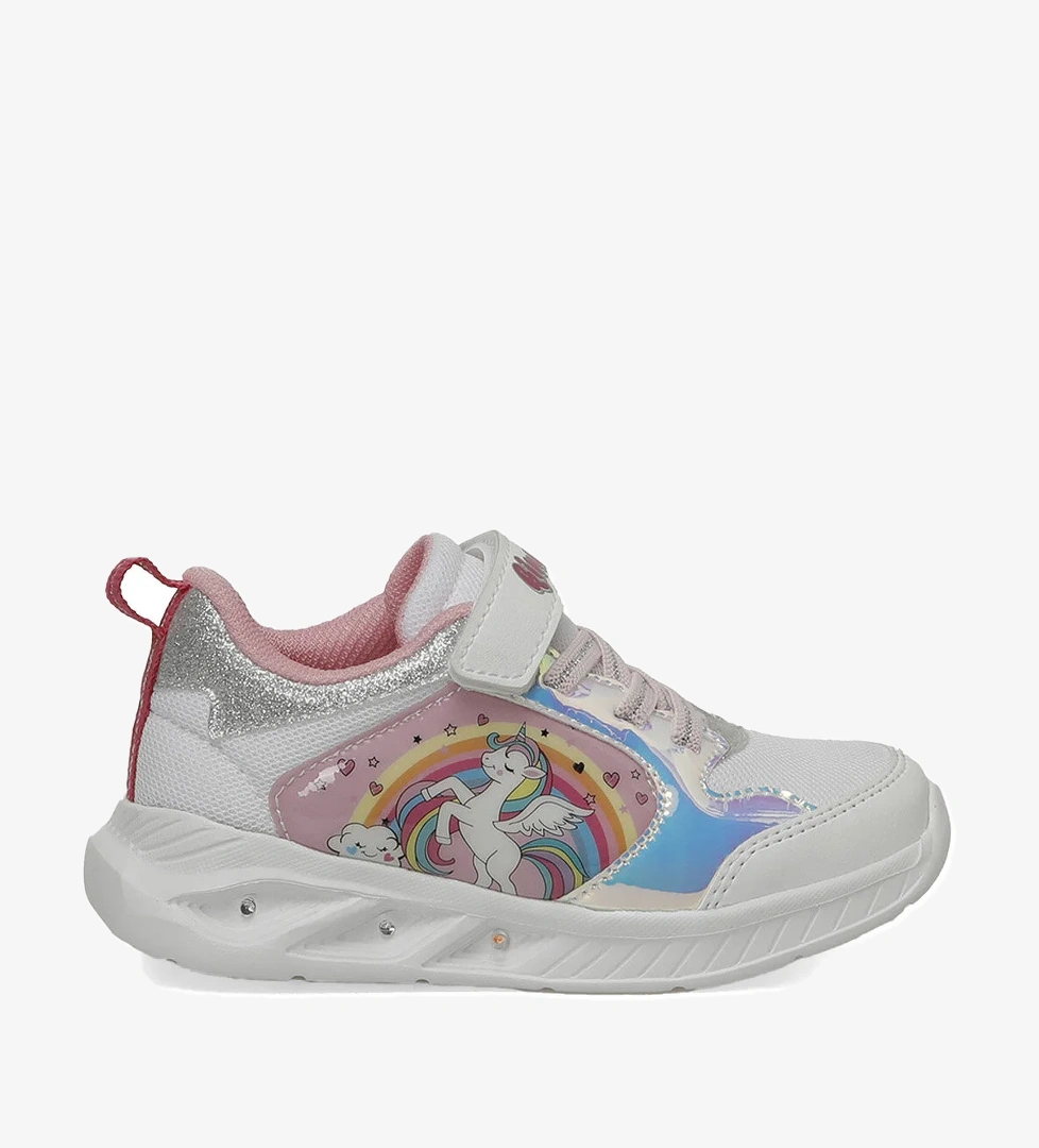 MOSPOR P 5FX Beyaz Kız Çocuk Spor Ayakkabı - Görsel 1