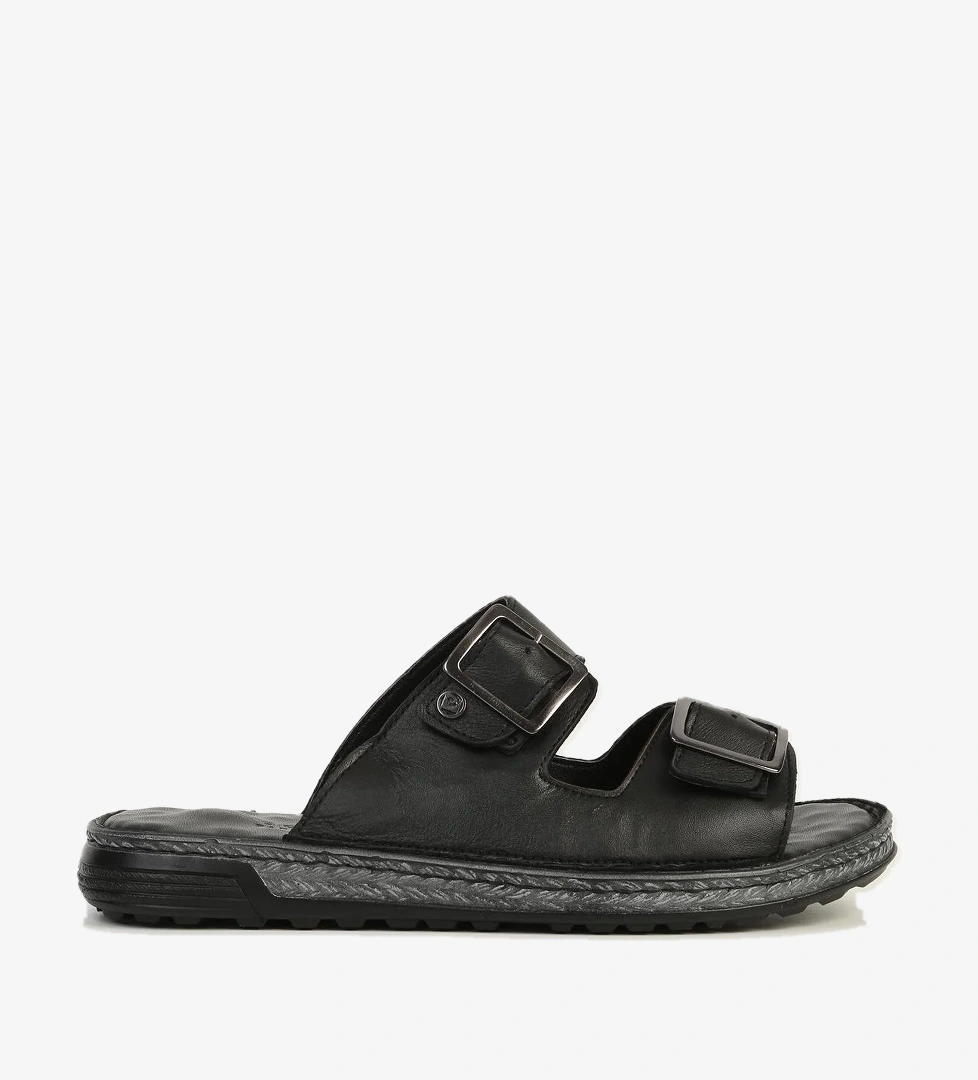 Hakiki Deri Siyah Erkek Terlik PC-7440