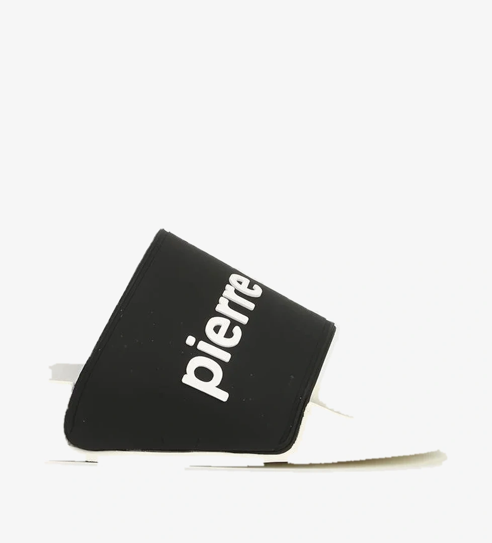 Pierre Cardin Beyaz Siyah Erkek Terlik PC-7435 model görseli