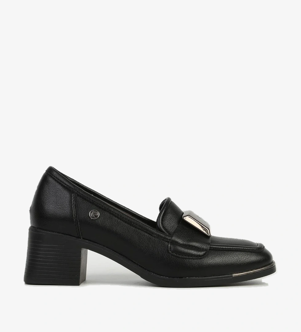 Pierre Cardin Vizon Siyah Cilt Kadın Topuklu Ayakkabı Pc-54781 model görseli