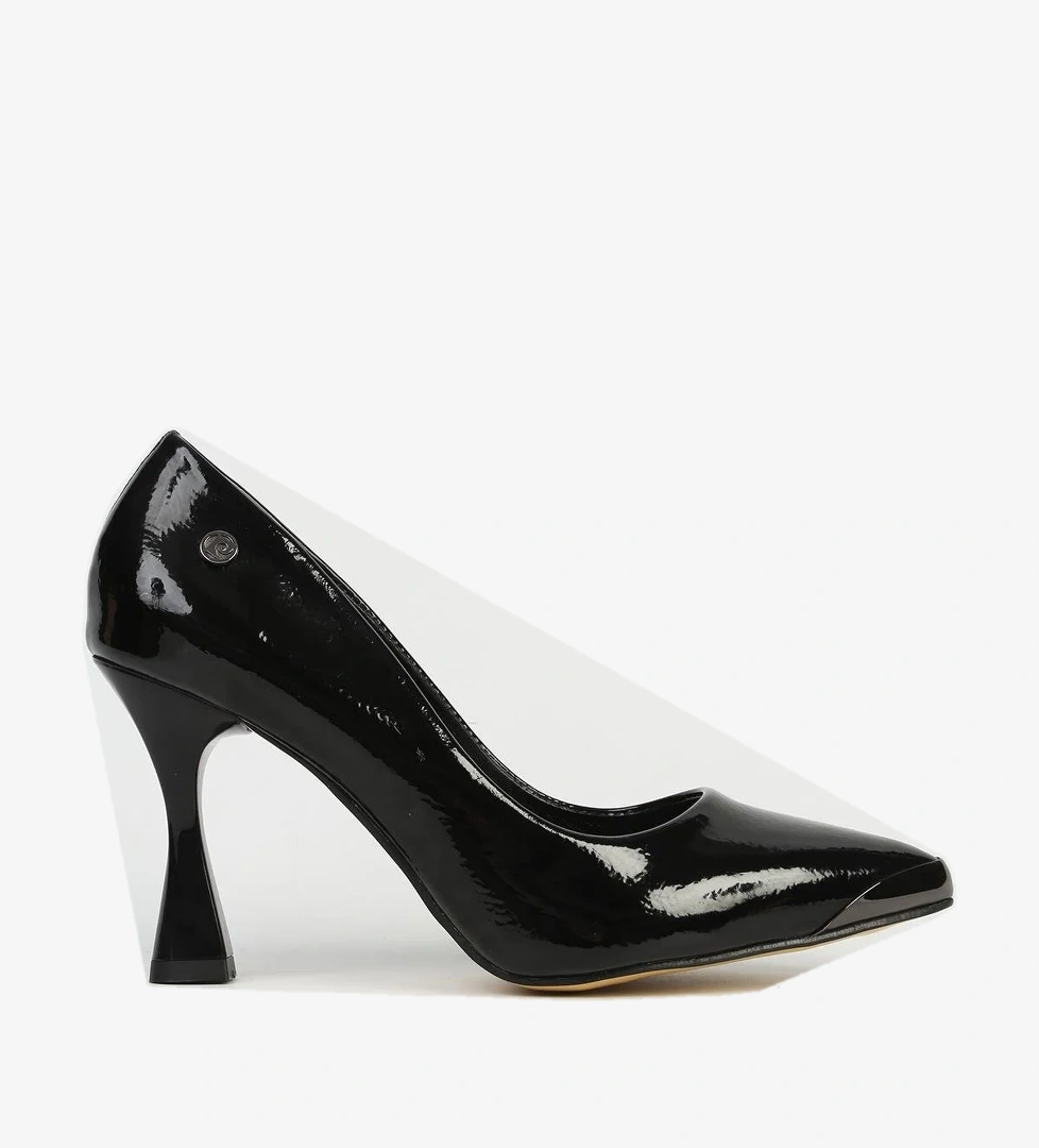 Pierre Cardin Bej Siyah Kadın Topuklu Ayakkabı Pc-54747 model görseli