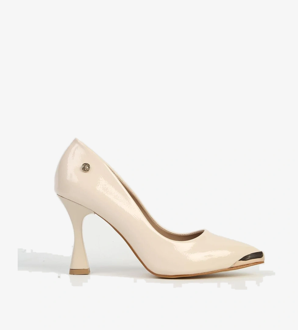 Bej Kadın Topuklu Ayakkabı PC-54747