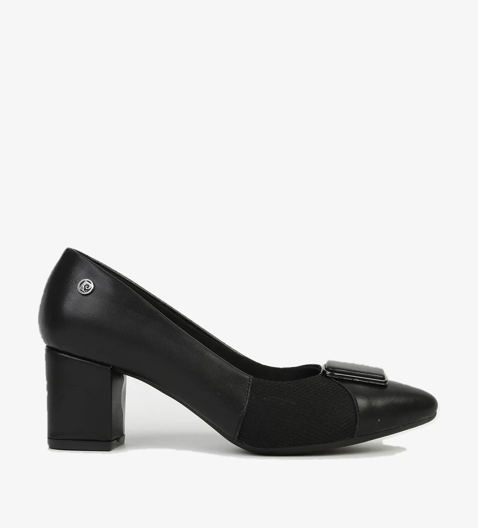 Pierre Cardin Siyah Krem Kadın Topuklu Ayakkabı Pc-54732 model görseli