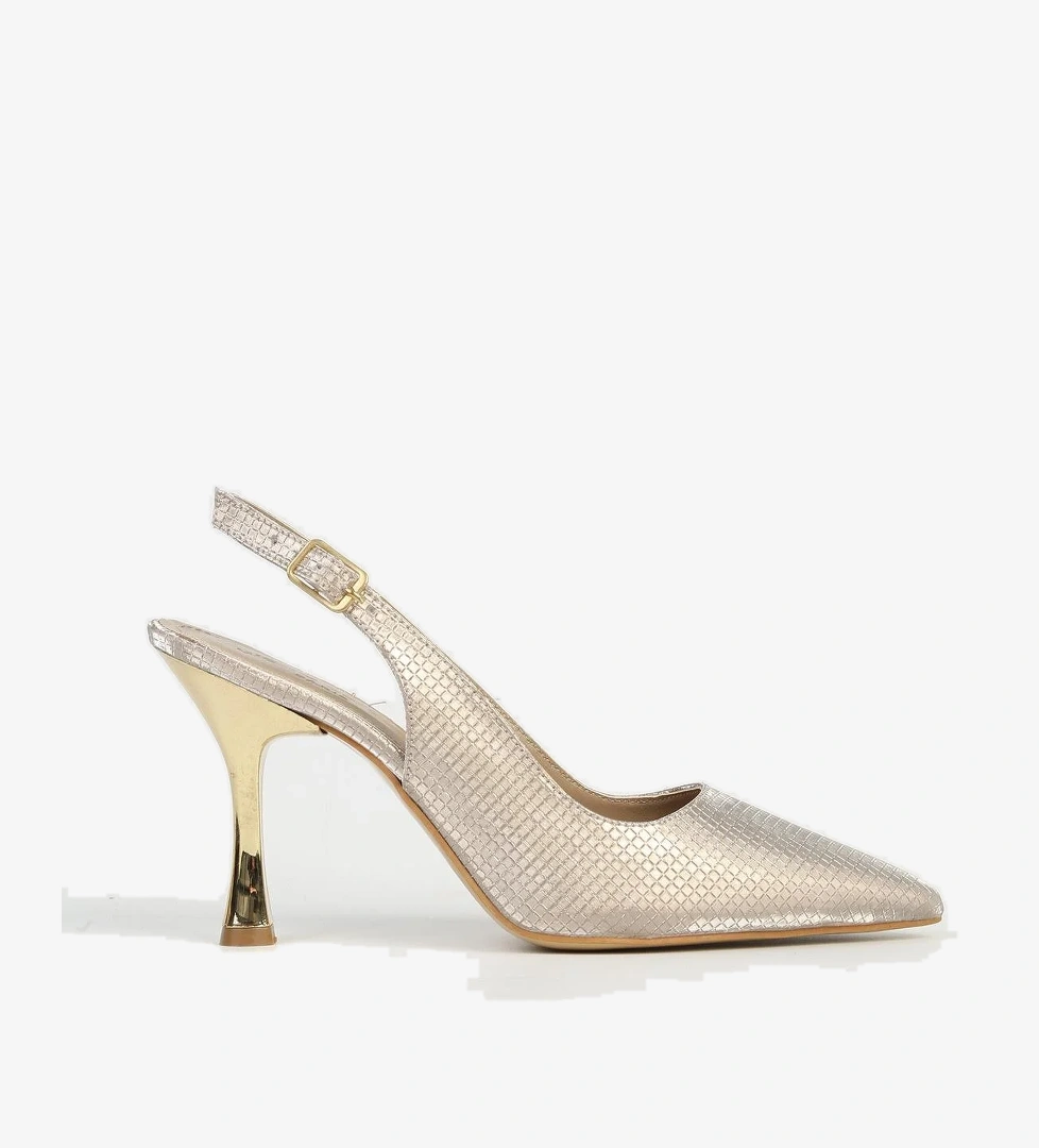 Pierre Cardin Rose Platin Kadın Topuklu Ayakkabı Pc-54543 model görseli