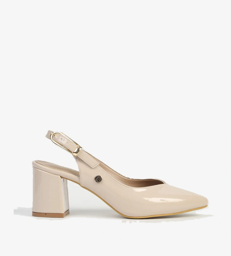 Pierre Cardin Siyah Krem Kadın Topuklu Ayakkabı Pc-54728 model görseli