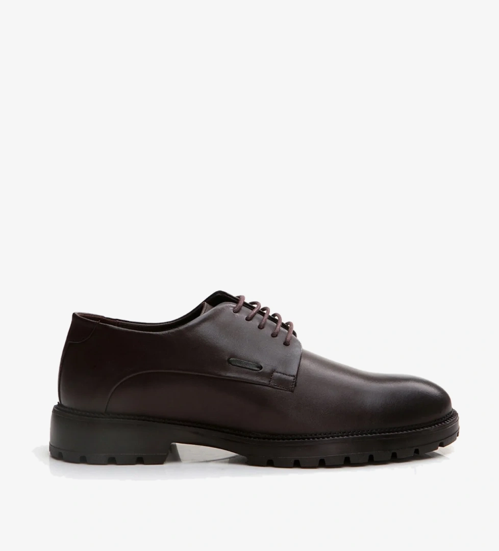 Hotiç Erkek Deri Kahverengi Siyah Günlük Ayakkabı model görseli