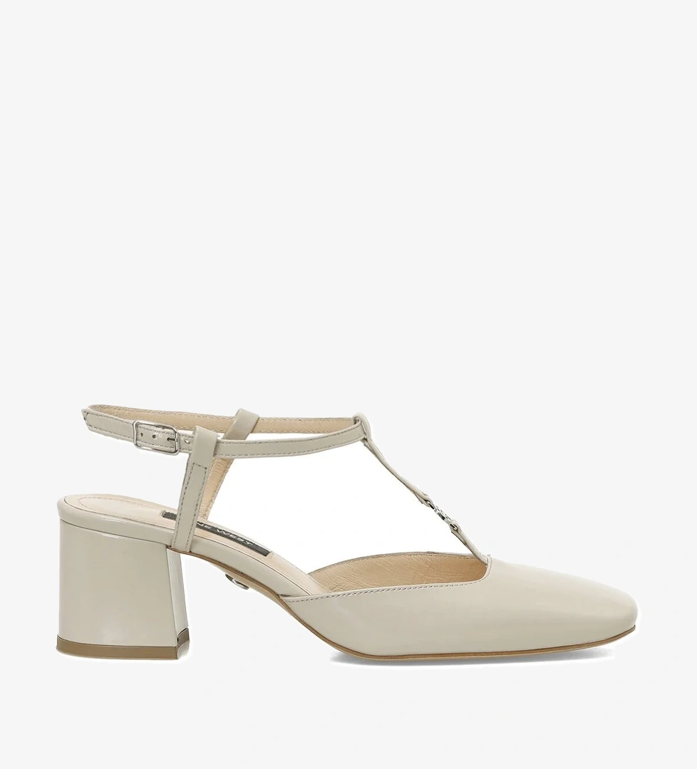 RIVASA 5FX Bej Kadın Topuklu Ayakkabı - Görsel 1