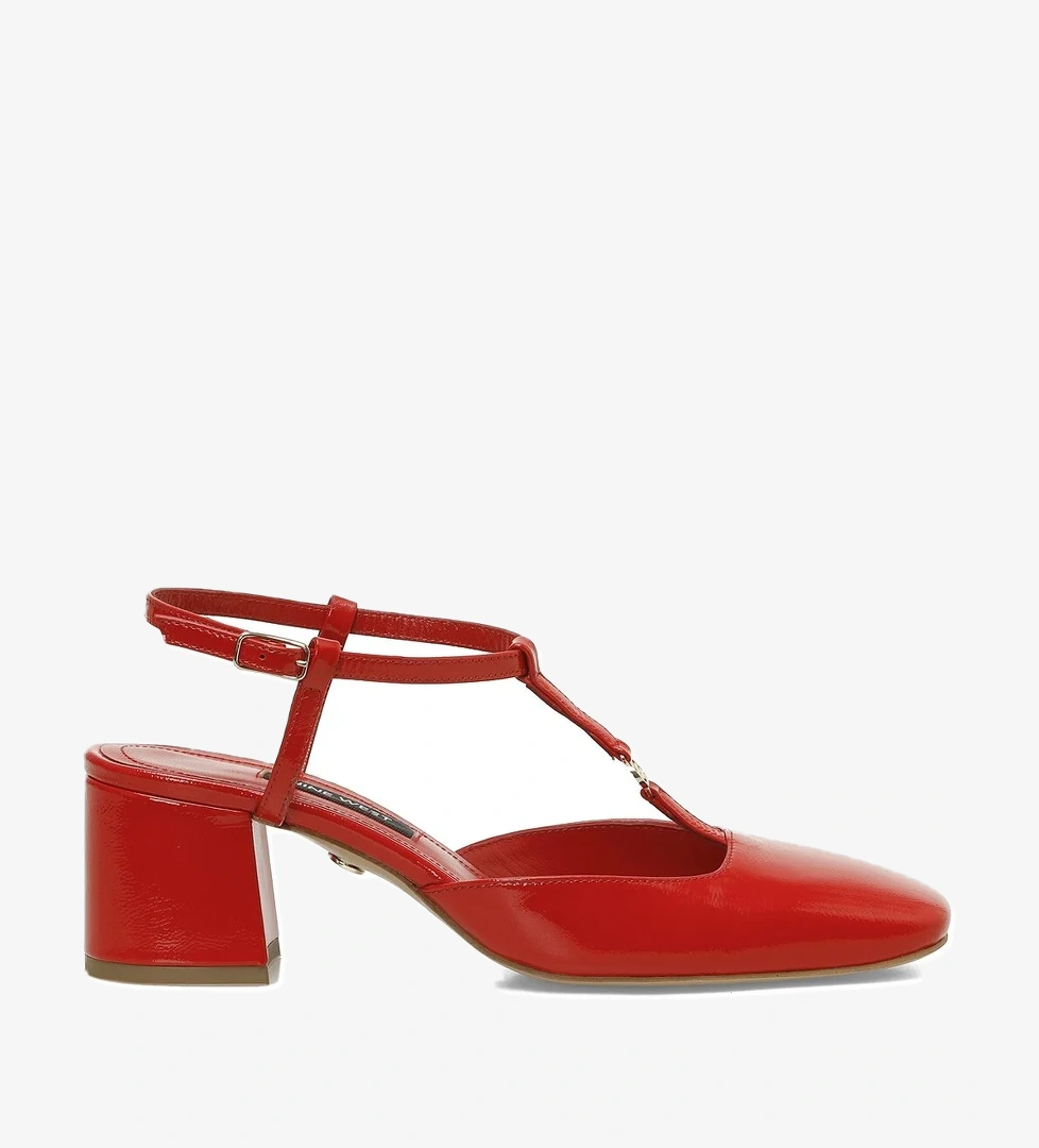 RIVASA 5FX Kırmızı Kadın Topuklu Ayakkabı - Görsel 1