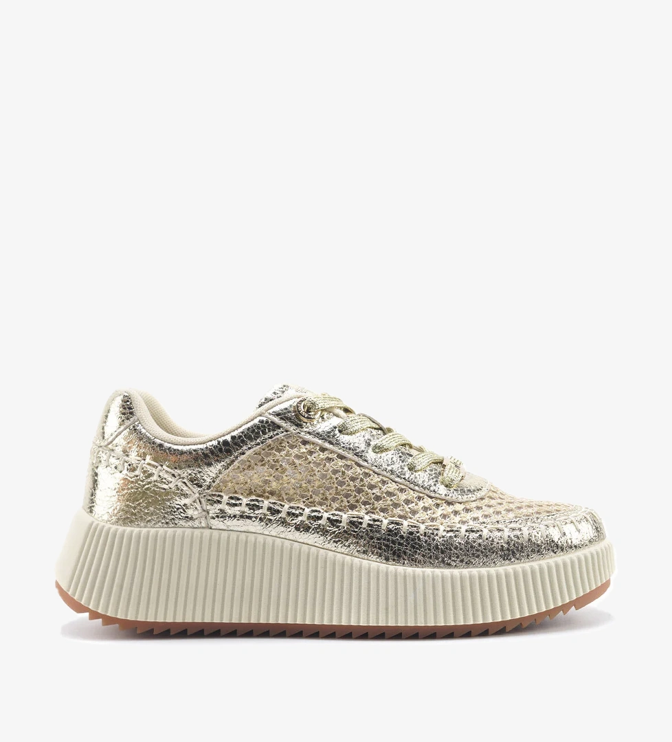 SAMPINA 5FX Altın Kadın Sneaker - Görsel 1