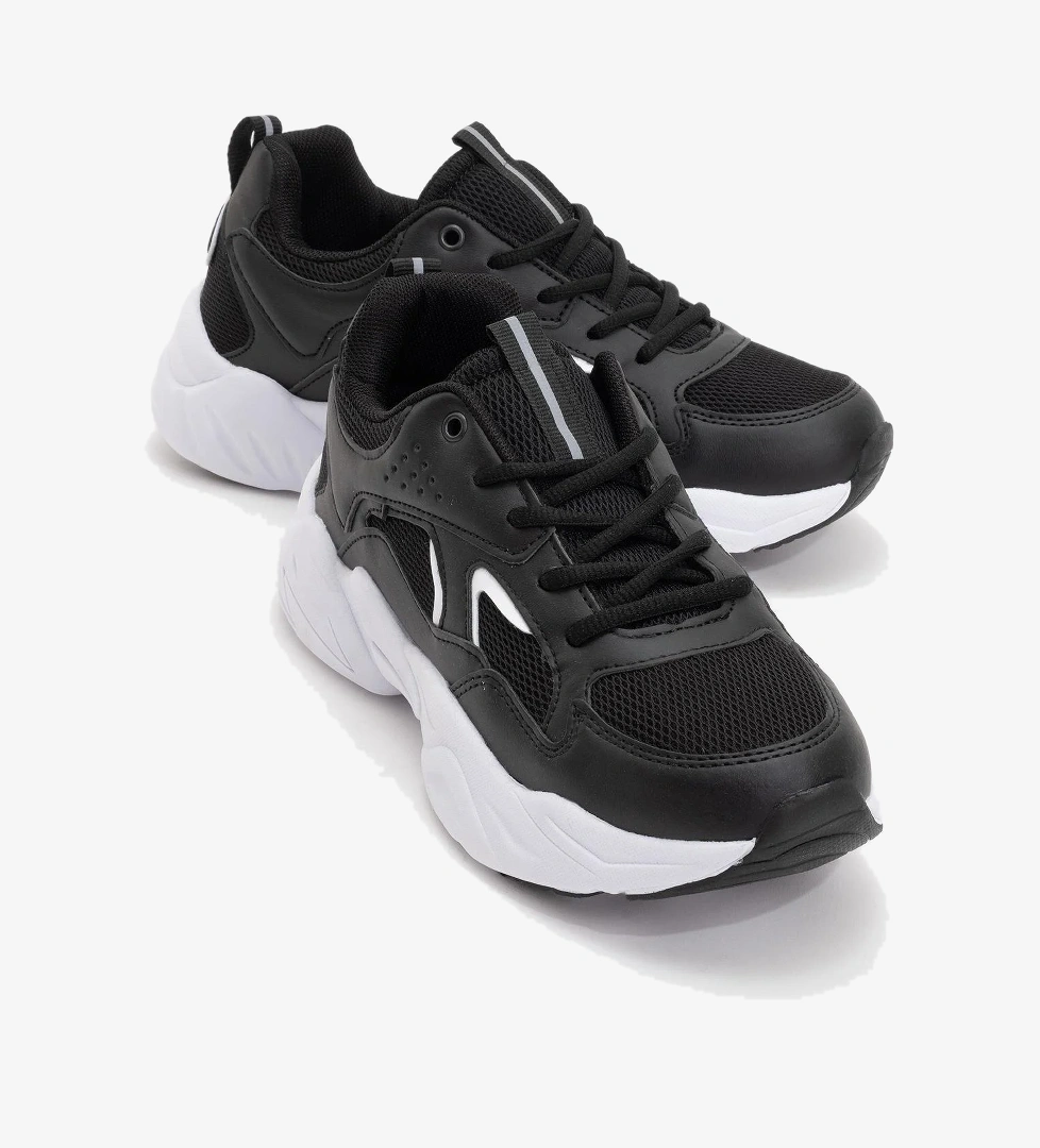 Ccway Kadın Bağcıklı Spor Ayakkabı Bej Beyaz model görseli