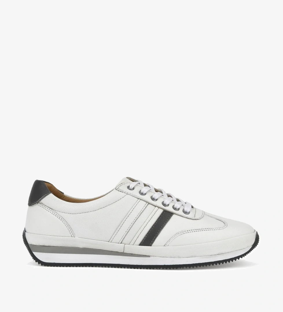 Erkek Hakiki Deri Sneaker 1511002Z060 Beyaz