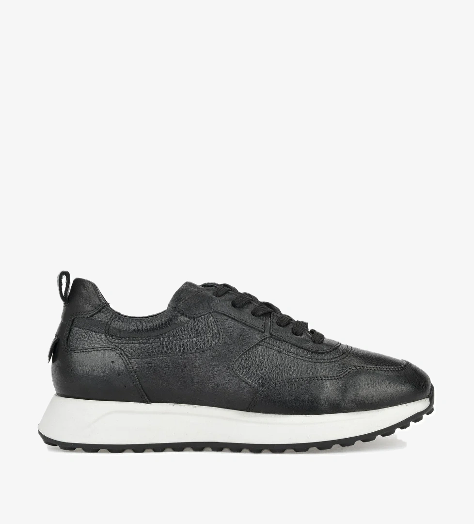 Erkek Hakiki Deri Sneaker 1511026Z280 Siyah
