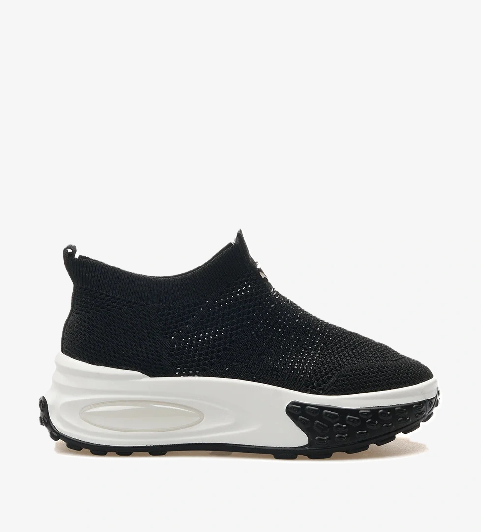 Guja Kadın Taş Detaylı Sneaker Günlük Ayakkabı 25y 25y305-4 Z Siyah model görseli