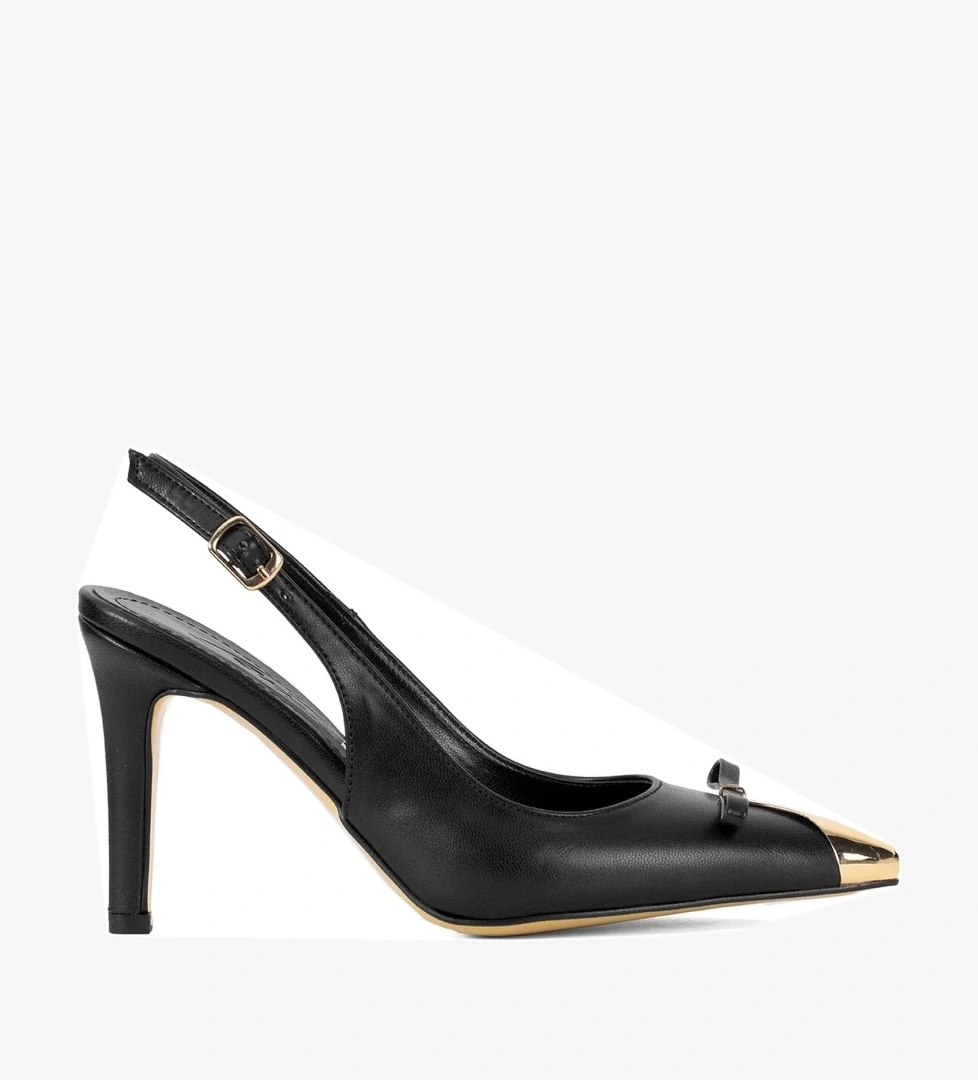 Elit CMR25882C Kadın Klasik Topuklu Ayakkabı Siyah - Görsel 1