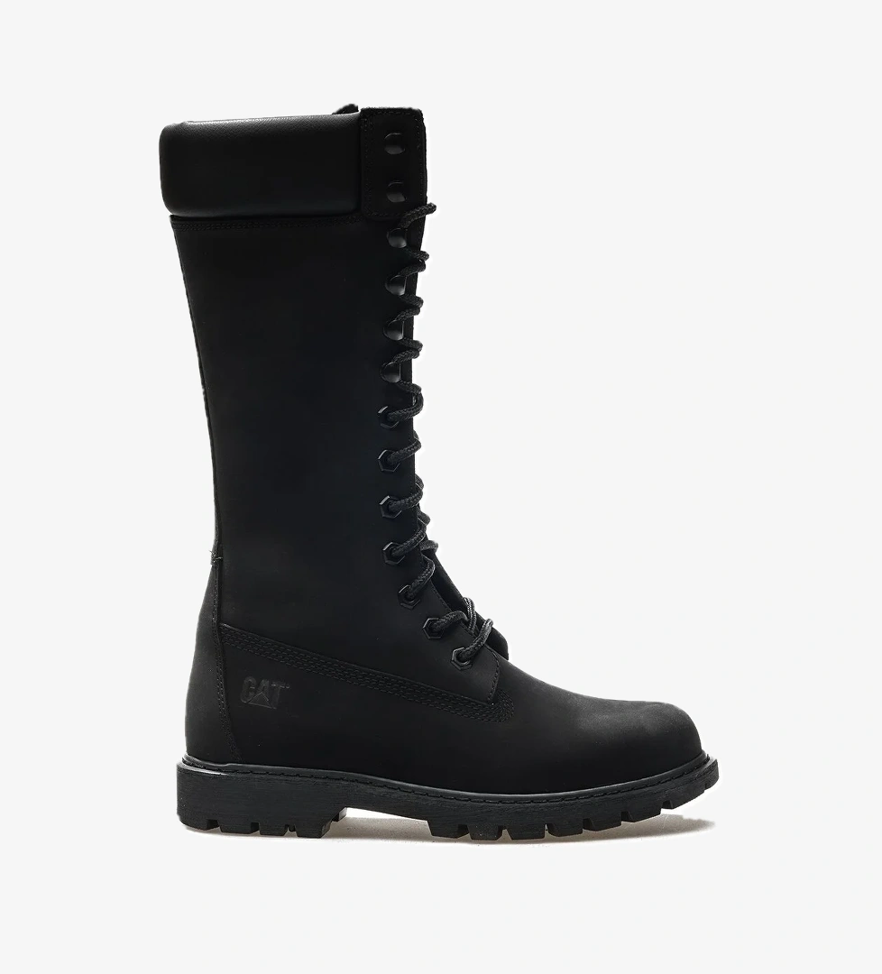 Cat Kadın Hakiki Deri Günlük Çizme (36-40) 22k Clovıs Hı Z Siyah Nubuk - Görsel 1