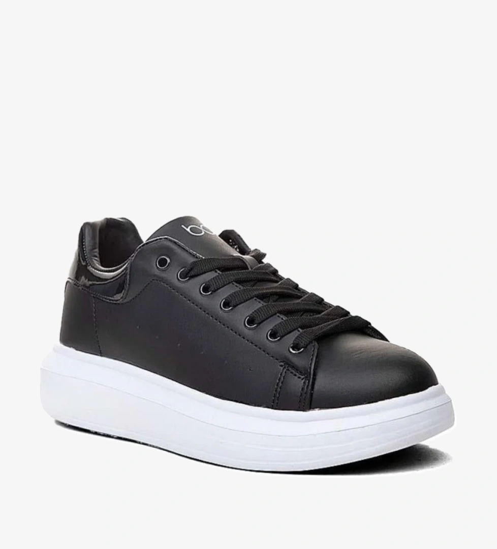 Bestof Best Of 150-25 Deri Comfortable Erkek Sneaker Siyah Beyaz model görseli