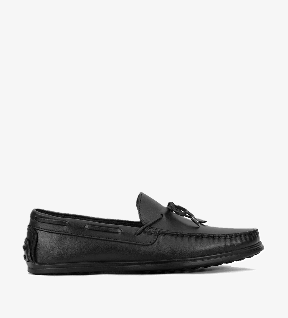 Elit ALF04C Erkek Hakiki Deri Casual Ayakkabı Siyah