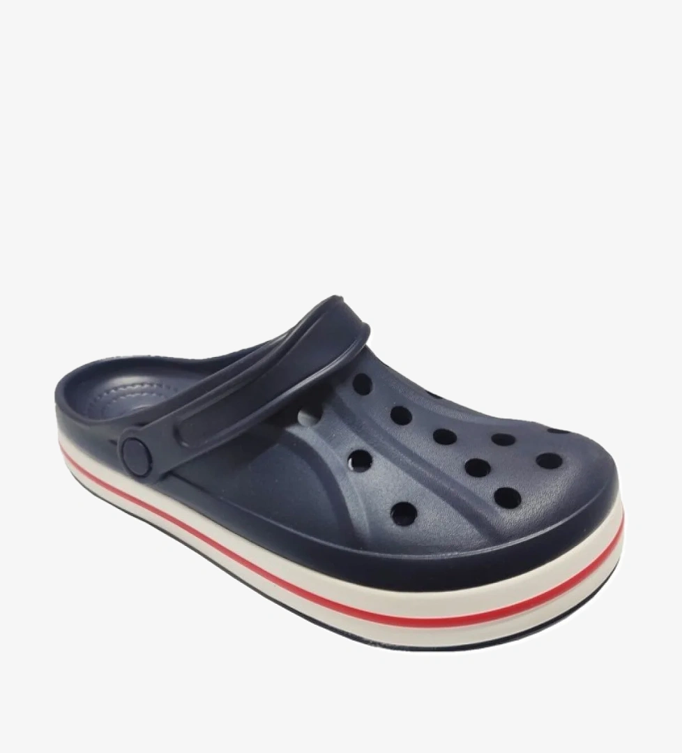 E800-3-25 Anatomik Sabo Terlik Lacivert Beyaz Kırmızı 36-40 - Görsel 1