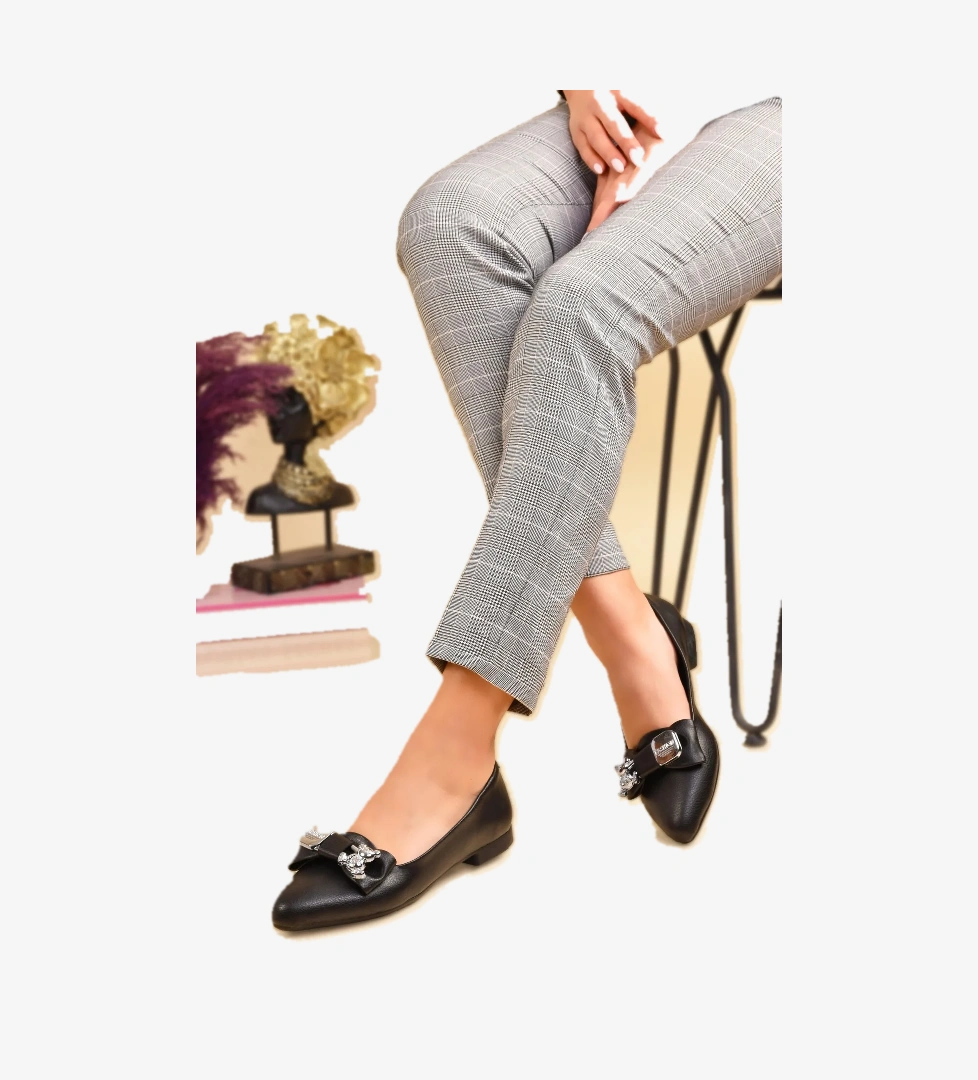 Odesa Ayakkabı Kadın Babet Tokalı Hafif Rahat Taban Şık Günlük Ayakkabı model görseli