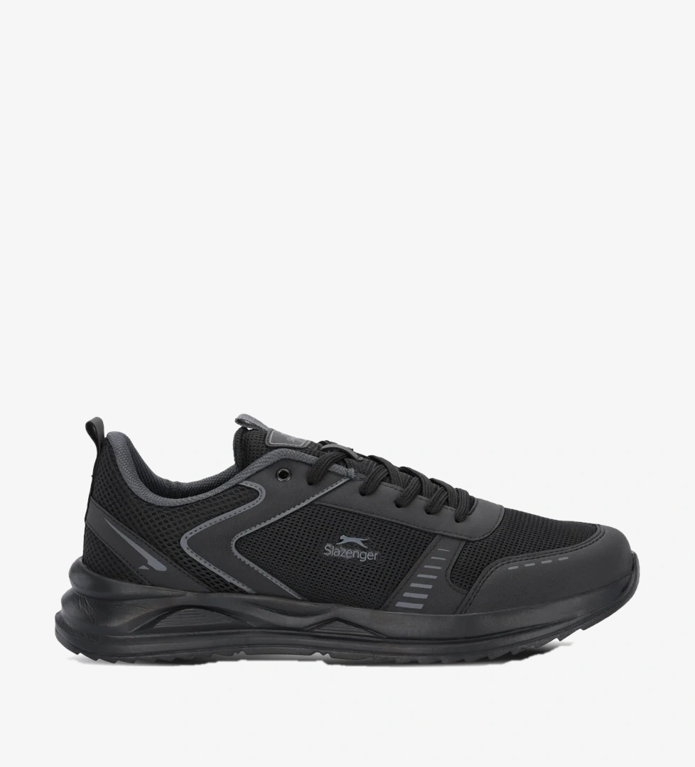 Slazenger GUMMY I Büyük Beden Erkek Sneaker Ayakkabı Siyah / Siyah