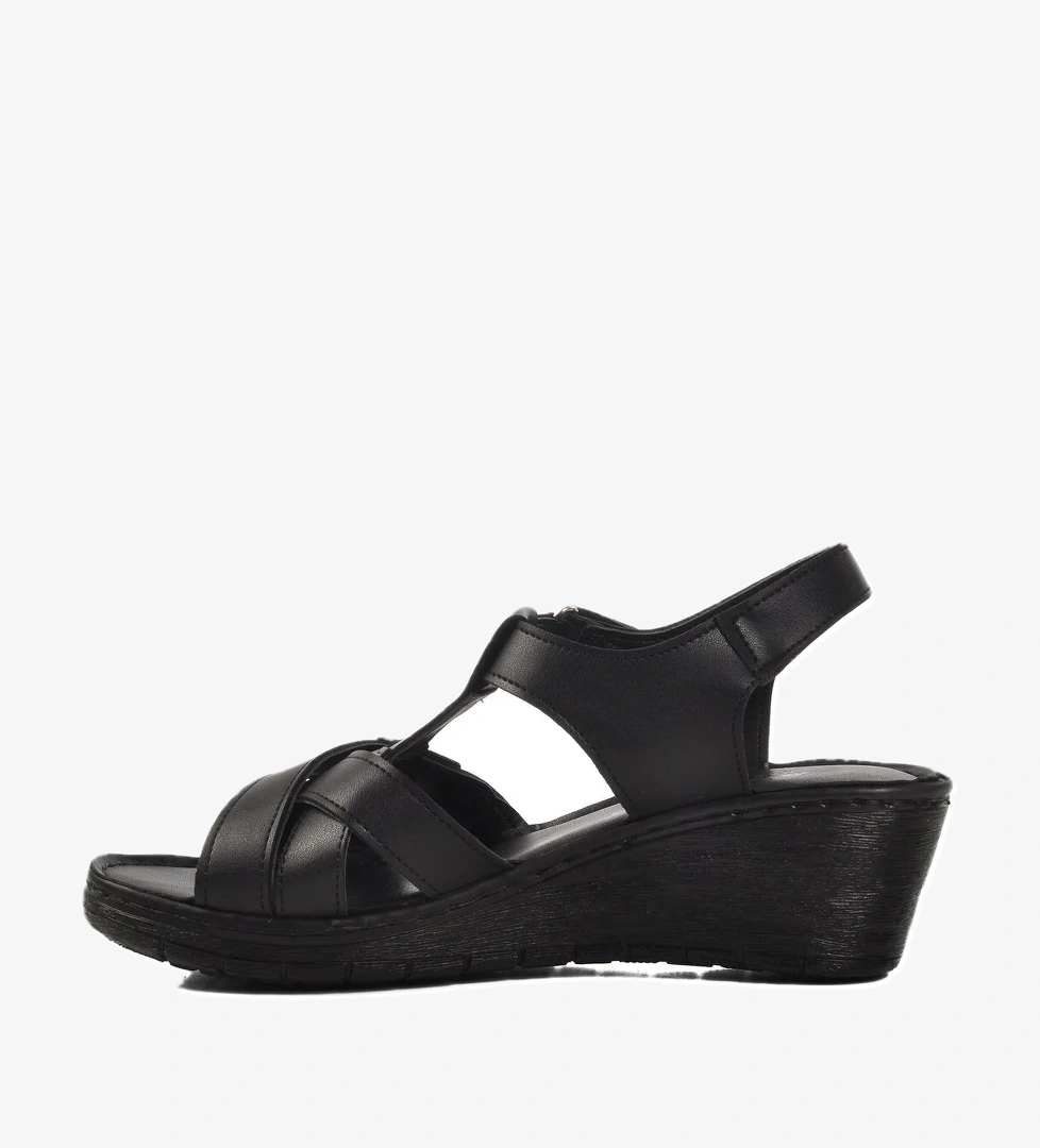 Siyah Topuklu Kadın Sandalet 673572 Z