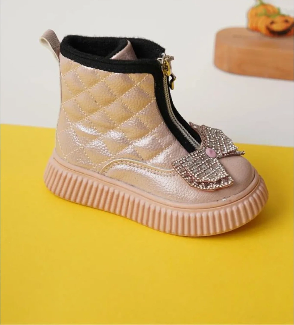 Arzen 03074 Kız Çocuk Bebe Fiyonklu Termal Bot