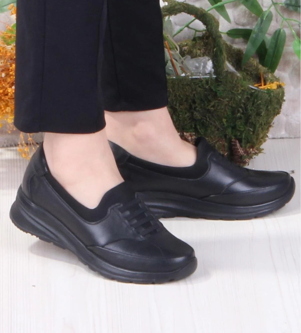 42044 Hafif Rahat Esnek Hakiki Deri Kadın Ayakkabı