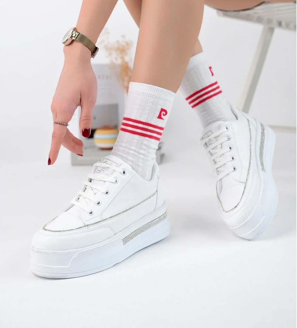 Mcdark 1165 YÜKSEK TABAN TAŞLI SNEAKERS AYAKKABI model görseli