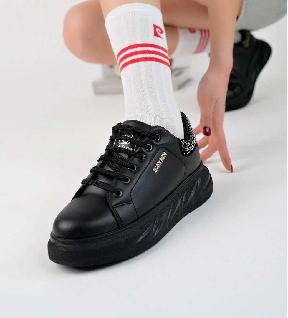 529 TAŞLI SNEAKER AYAKKABI - Görsel 1