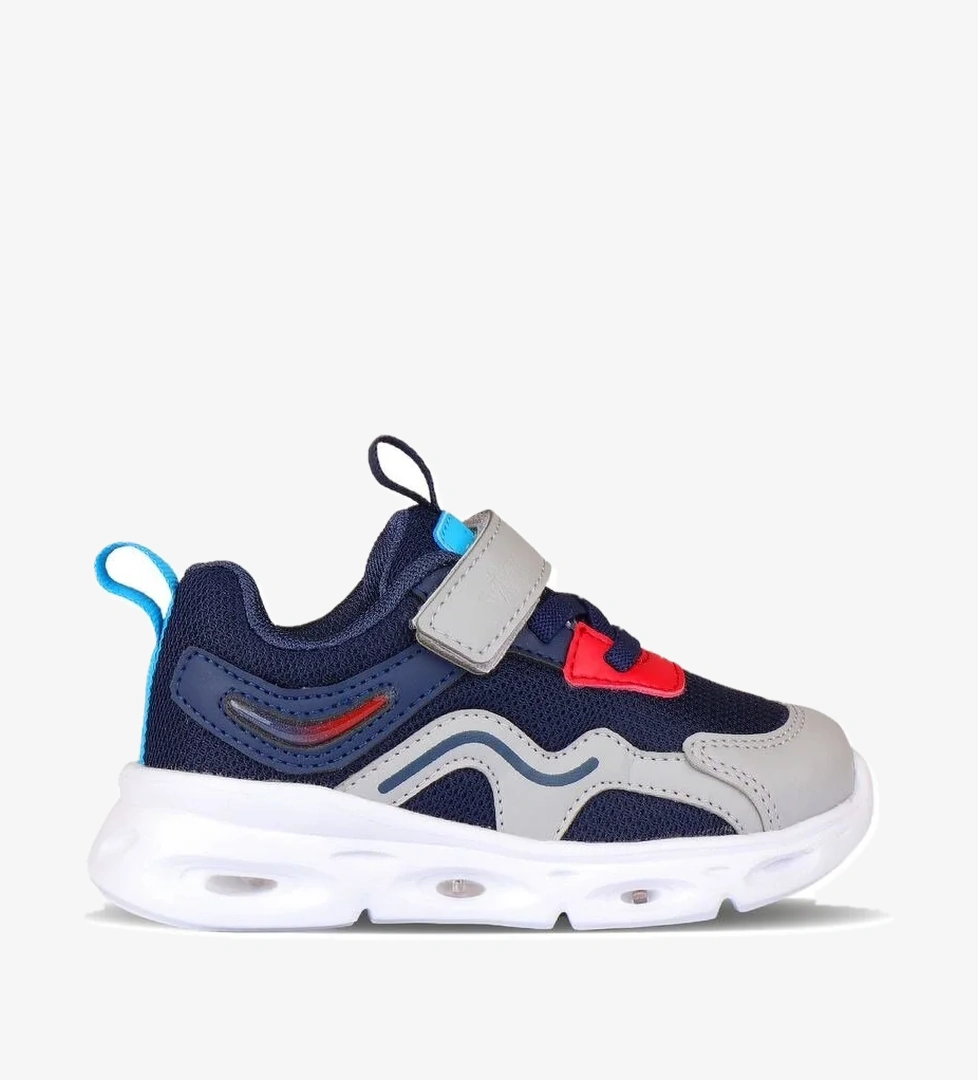 Rony Işıklı Erkek Bebek Lacivert Spor Ayakkabı - Görsel 1