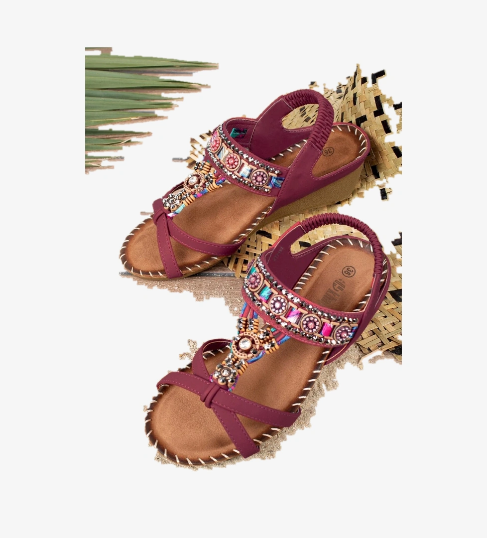 Anatolia Anatomik Fashion Taşlı Günlük Kadın Sandalet - Görsel 1