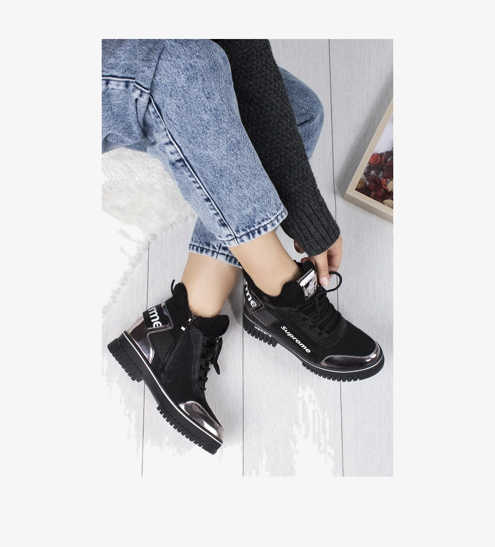 Khayt Fashion Suprome Fermuarlı Dolgu Topuk Kadın Bot model görseli