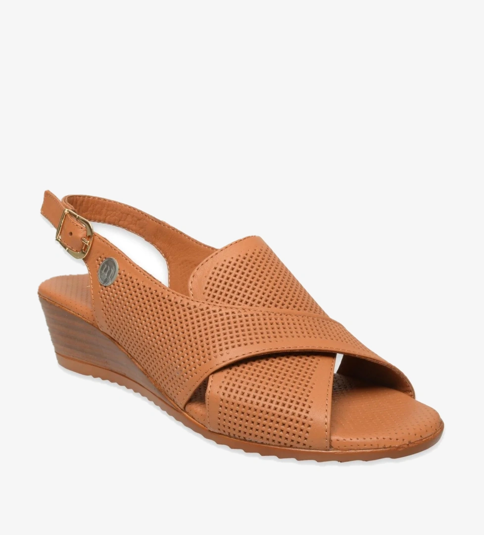 Mammamia D25ys-2730z Günlük Metalik Taba Kadın Sandalet model görseli
