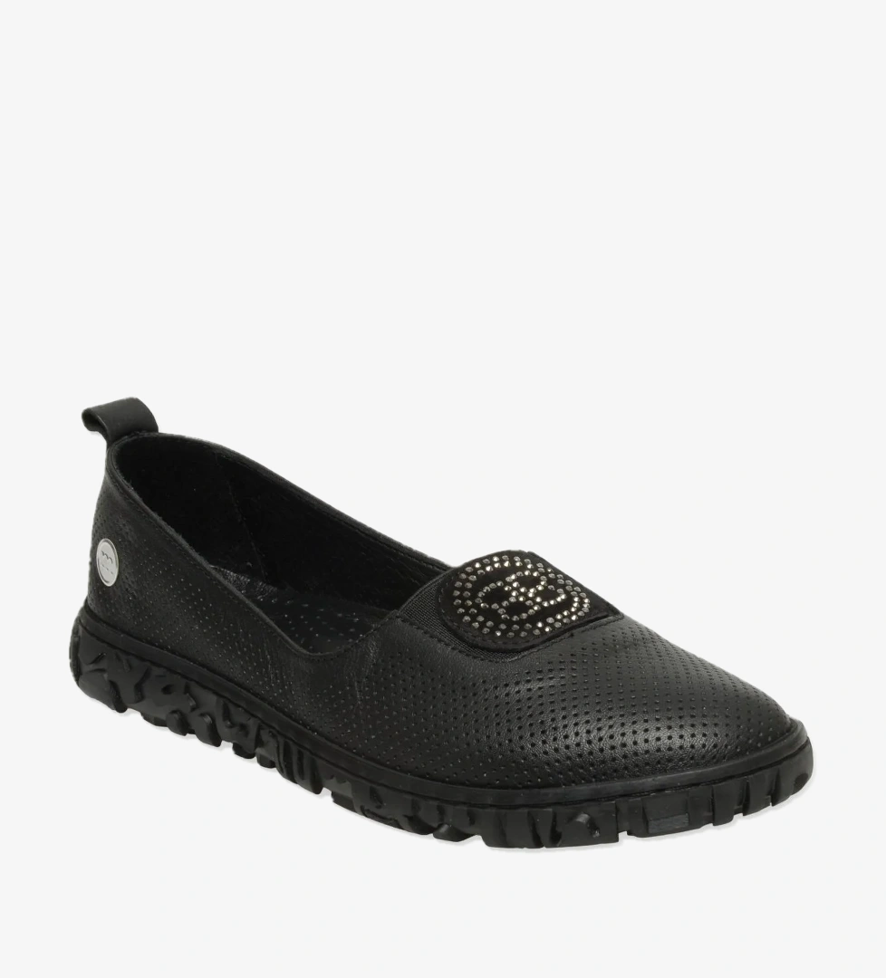 Mammamia D25ya-135 Günlük Siyah Beyaz Kadın Babet model görseli