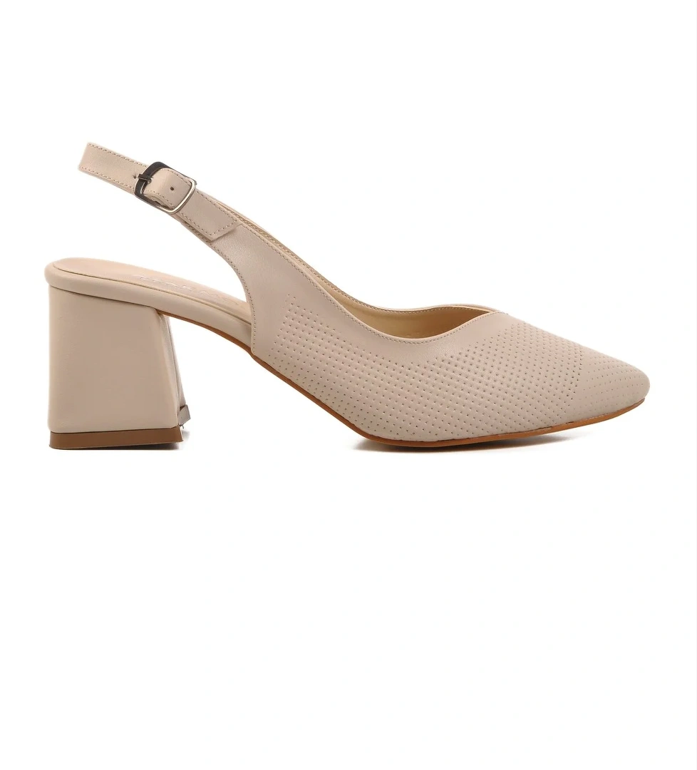 Ten Kalın Topuk Kadın Topuklu Ayakkabı 617103 Z