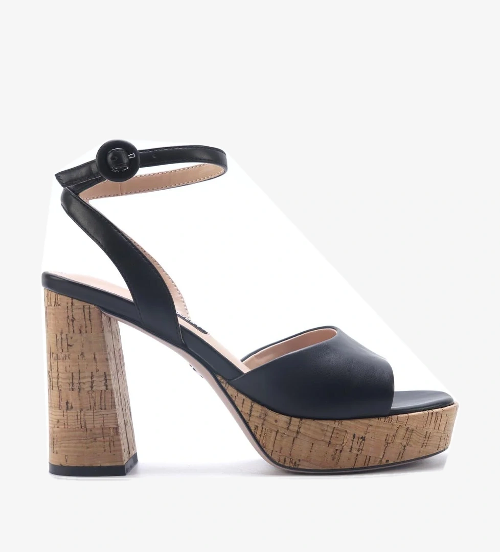 LALIE 5FX Siyah Kadın Topuklu Sandalet - Görsel 1