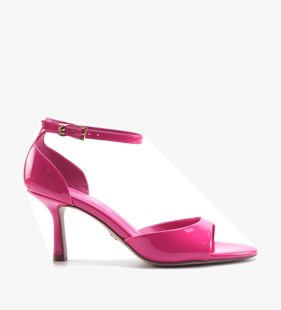 TUMPARS 5FX Fuşya Kadın Topuklu Sandalet - Görsel 1